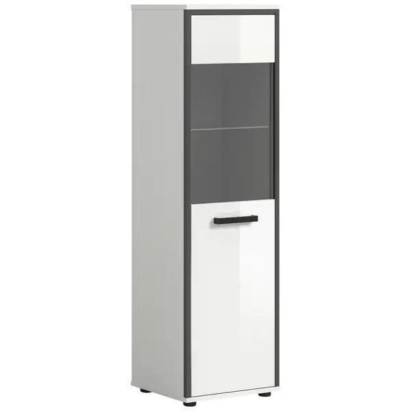 MID.YOU MIDI SKŘÍŇKA, vysoce lesklá bílá, 40/139/34 cm