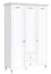 Dětská třídveřová šatní skříň carmen - bílá