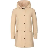 NAX ARESA Dámský kabát s kapucí, béžová, velikost