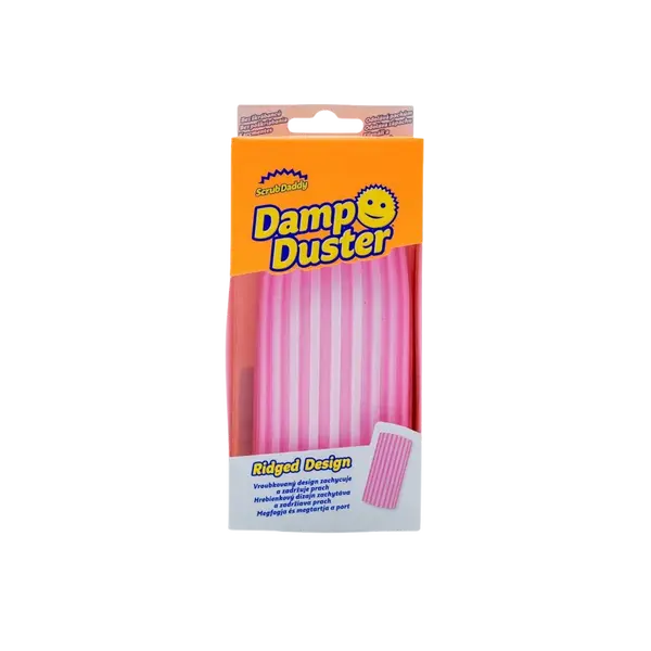 SCRUB DADDY Houbička na utírání prachu Damp Duster růžová