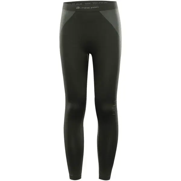 ALPINE PRO LENT Pánské funkční spodní kalhoty, tmavě zelená, velikost XS/S