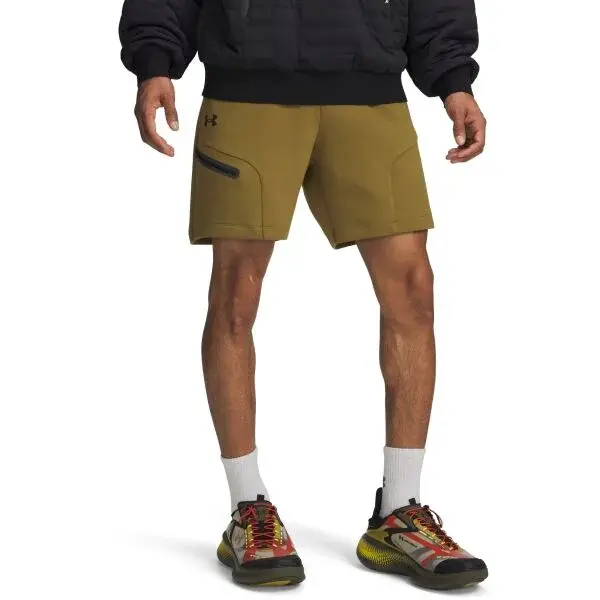 Under Armour UNSTOPPABLE Pánské kraťasy, khaki, velikost M