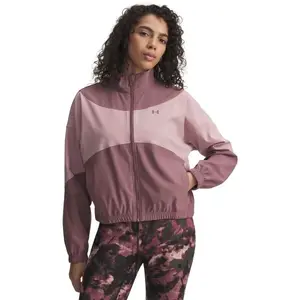 Under Armour RIVAL WOVEN JACKET Dámska bunda, vínová, veľkosť