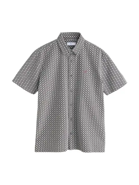 Next Košeľa  čokoládová / biela