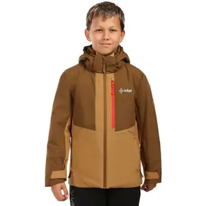 KILPI DENVER Chlapčenská lyžiarska bunda, hnedá, veľkosť