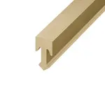 Lišta deliaca "T" Eviso chróm kartáčovaný, mosadz dĺžka 270 cm, výška hrany 2 mm, FLMF0003