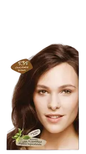 HAIRWONDER Přírodní dlouhotrvající barva čokoládově hnědá 5.35, 100 ml