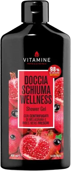 ERBORISTICA Vitamine Wellness sprchový gel granátové jablko a černý rybíz 400 ml