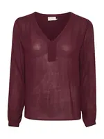 Kaffe Blúzka 'Amber'  burgundská