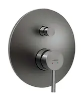 Novaservis Ferro Ciriculus - Baterie pod omítku, pro 2 spotřebiče, s tělesem, gun metal BCK7PGM