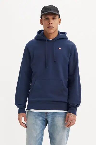 Levi'S Original Hoodie Blue Men's Hooded Sweatshirt