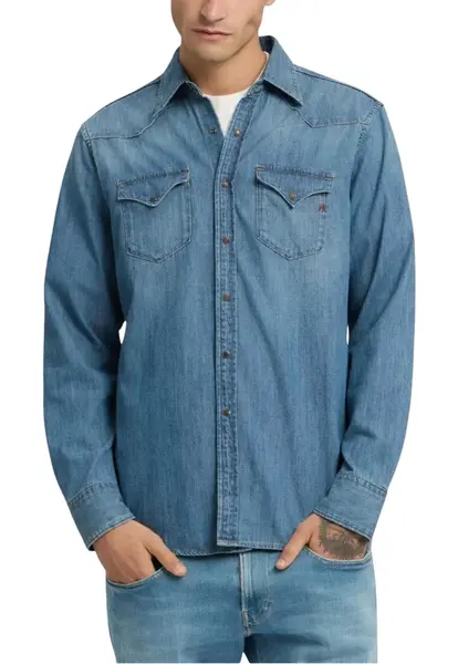 Pánska rifľová košeľa Replay