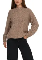 Hnědý pletený svetr Only