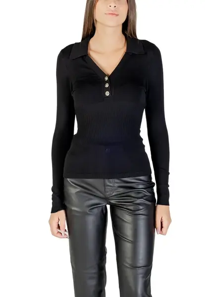 Černé triko s dlouhým rukávem Morgan De Toi