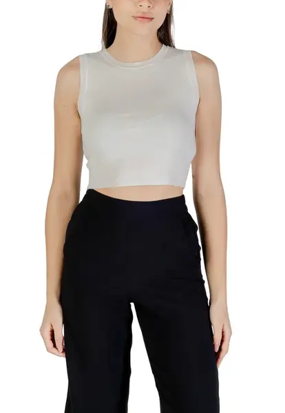 Bílý crop top Jacqueline De Yong