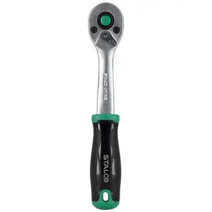 Ráčna zahnutá 3/8”, 90T, 195 mm, STALCO