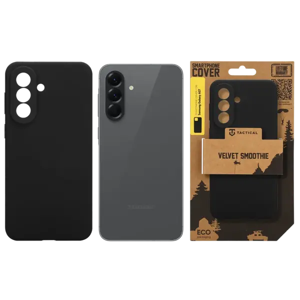 Zadní kryt Tactical Velvet Smoothie pro Samsung Galaxy A57, asphalt