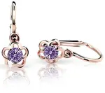 Cutie Jewellery Detské náušnice C1945-10-X-4 fialová