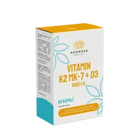 APOROSA Vitamin K2+D3 MK-7, 60 kapslí