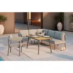 Ambia Garden TERASOVÁ SEDACÍ SOUPRAVA kov, plast, textil