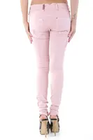 Růžové skinny džíny