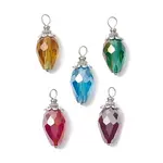 Electroplate Glass Pendants