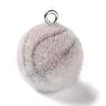 Flocking Opaque Sports Theme Resin Pendants