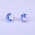 Printed Round Silicone Focal Beads
