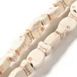 Synthetic Turquoise Dyed Beads Strands