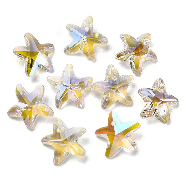 Faceted Glass Charms