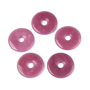 Dyed Natural White Jade Big Pendants