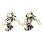 Rack Plating Alloy Enamel Pendants