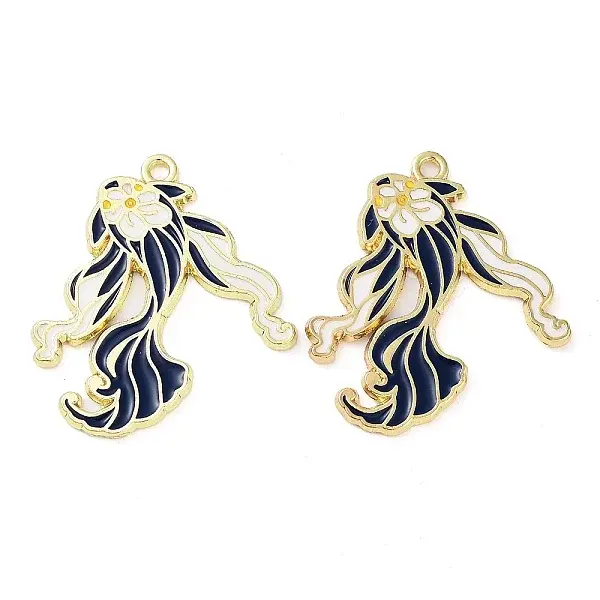 Rack Plating Alloy Enamel Pendants