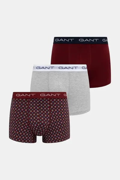 Boxerky Gant 3-pack červená barva, 902533053