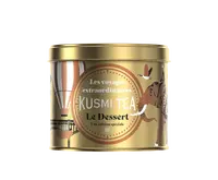 KUSMI TEA Sypaný Vánoční zelený čaj Le Dessert Bio, kovová dóza, 90 g