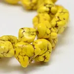 Dyed Natural Magnesite Bead Strands