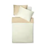 Fleuresse OBOUSTRANNÉ POVLEČENÍ, makosatén, krémová, pískové barvy, 140/200 cm