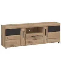 Komoda RTV Grano GRNF01 2D1S dub viking/pvc dub viking/pvc šedý vesmír