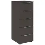 Rauch Möbel KOMODA, barvy grafitu, barvy chromu, 40/100/42 cm