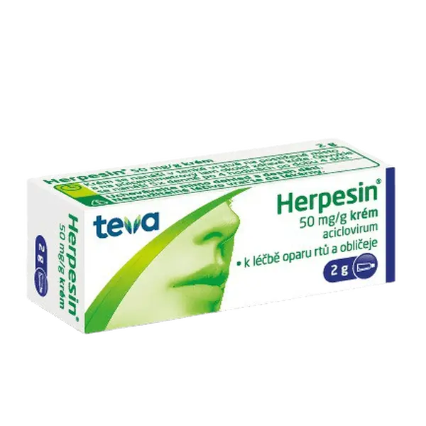 HERPESIN 5% krém dermální krém 2 g