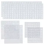 Flat Round Acrylic Rhinestone Stickers