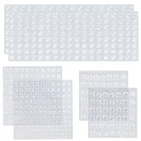 Flat Round Acrylic Rhinestone Stickers