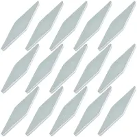 20Pcs PVC Sponge Silver Polishing Strips