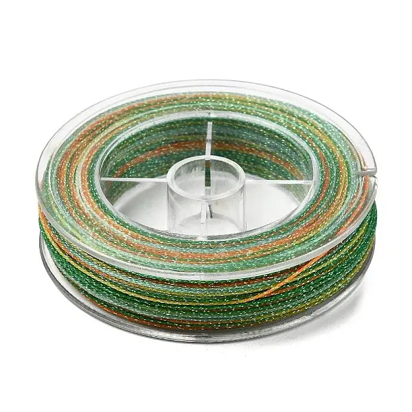 30M Gradient Color Round PET Waxed Thread