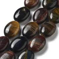 Natural 3-Color Tiger Eye Beads Strands