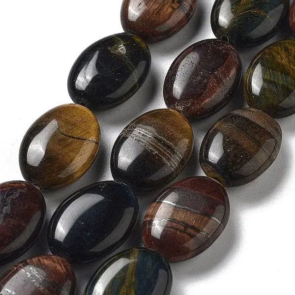 Natural 3-Color Tiger Eye Beads Strands