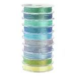 10 Rolls 3-Ply Metallic Polyester Cords