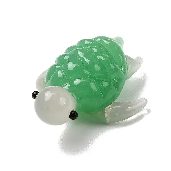 Handmade Lampwork Sea Turtle Sculpture Display Decorations