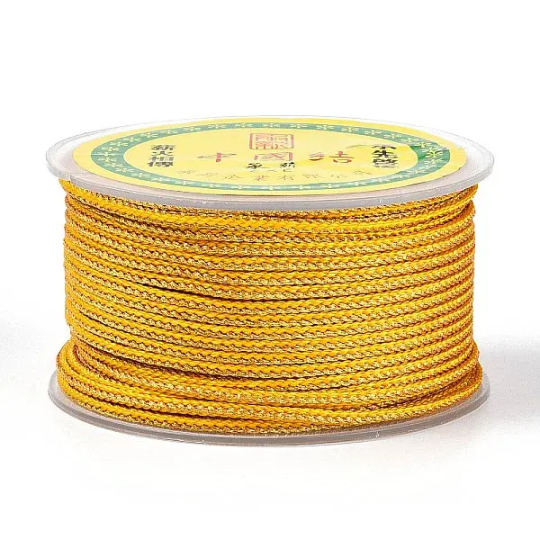11M Polycotton Metallic Braided Cord