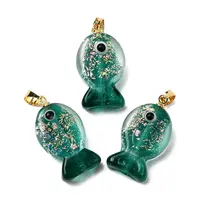 Handmade Dichroic Foil Lampwork Pendants